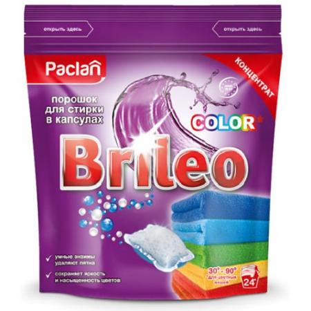 

Paclan Brileo Порошок для стирки в капсулах COLOR 24 шт