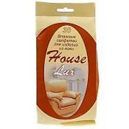 

HOUSE LUX Салфетки влажные для изделий из кожи BigSize 30шт
