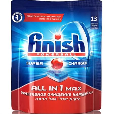 

FINISH All in1 Средство для мытья посуды в посудом.машинах (табл) 13шт