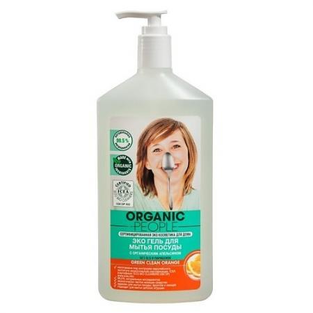 

ORGANIC PEOPLE ЭКО Гель для мытья посуды Green clean orange 500мл
