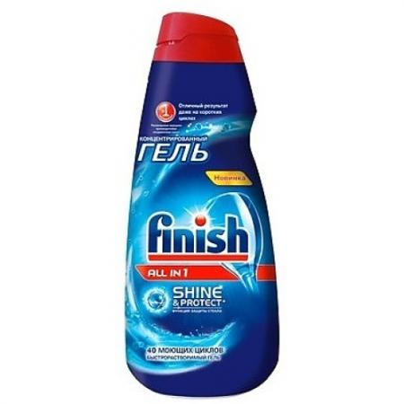 

FINISH Shine&Protect All in1 Средство для мытья посуды в посудом.машинах гель 1000мл