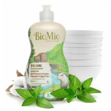 

BioMio Концентрат экологичный для мытья посуды, овощей и фруктов Bio-Care с эфирным маслом мяты, экс