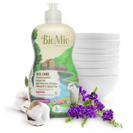 

BioMio Концентрат экологичный для мытья посуды, овощей и фруктов Bio-Care с эфирным маслом вербены,
