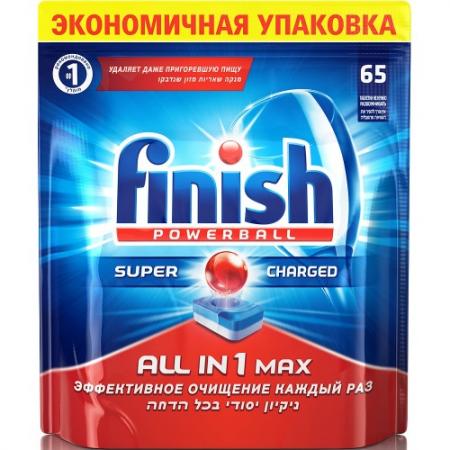 

FINISH All in1 Max Средство для мытья посуды в посудомоечных машинах таблетки 65шт