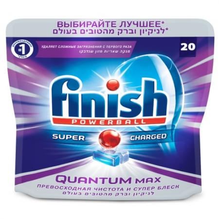 

FINISH Quantum Power Ball Shine & Protect Моющее средство для мытья посуды в посудомоечных машинах в