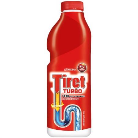 

TIRET TURBO Гель для удаления засоров в канализационных трубах 1л