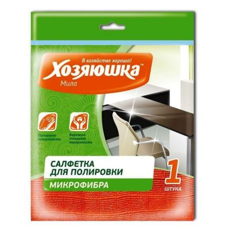 

ХОЗЯЮШКА Мила Салфетка для полировки микрофибра 30*30см 1 шт КС-02