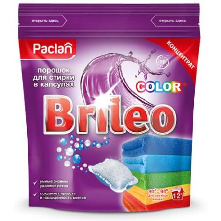 

Paclan Brileo Порошок для стирки в капсулах COLOR 12 шт