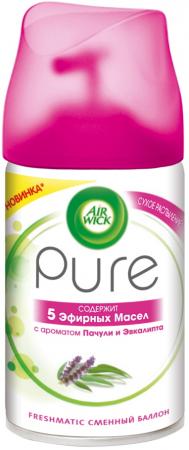 

Air Wick PURE 5 Эфирных Масел Сменный баллон к автом.осв.возд. Пачули и Эвкалипта 250 мл