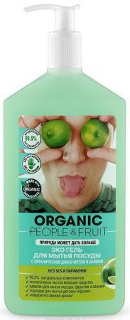 

ORGANIC PEOPLE&FRUIT Гель-Эко для мытья посуды с органической дикой мятой и лаймом 500 мл