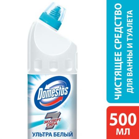 

DOMESTOS Средство чистящее для унитаза Ультра Белый 500мл