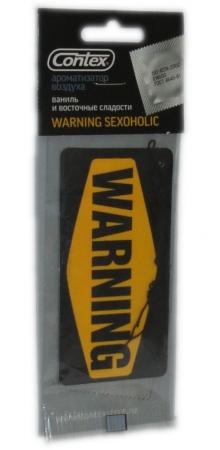 

CONTEX Ароматизатор воздуха картонный с подвеской Warning Sexoholic Ваниль и восточные сладости